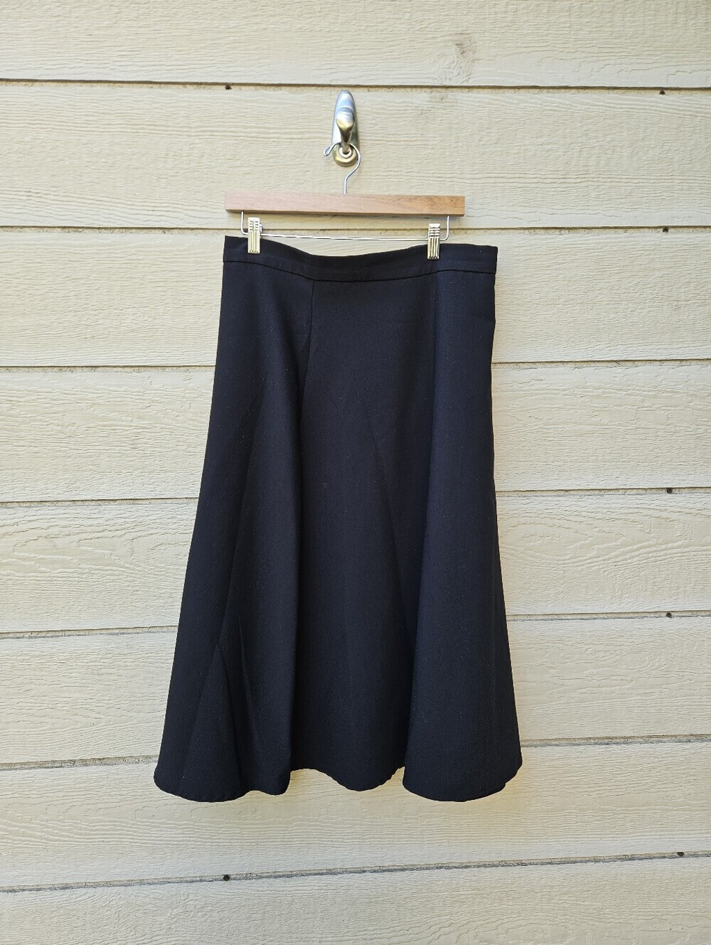 Barelli black modest a line skirt size 10